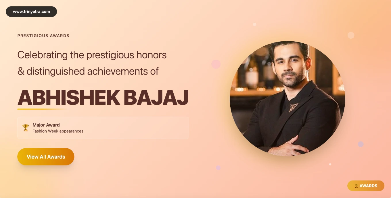 Abhishek Bajaj Awards Photo
