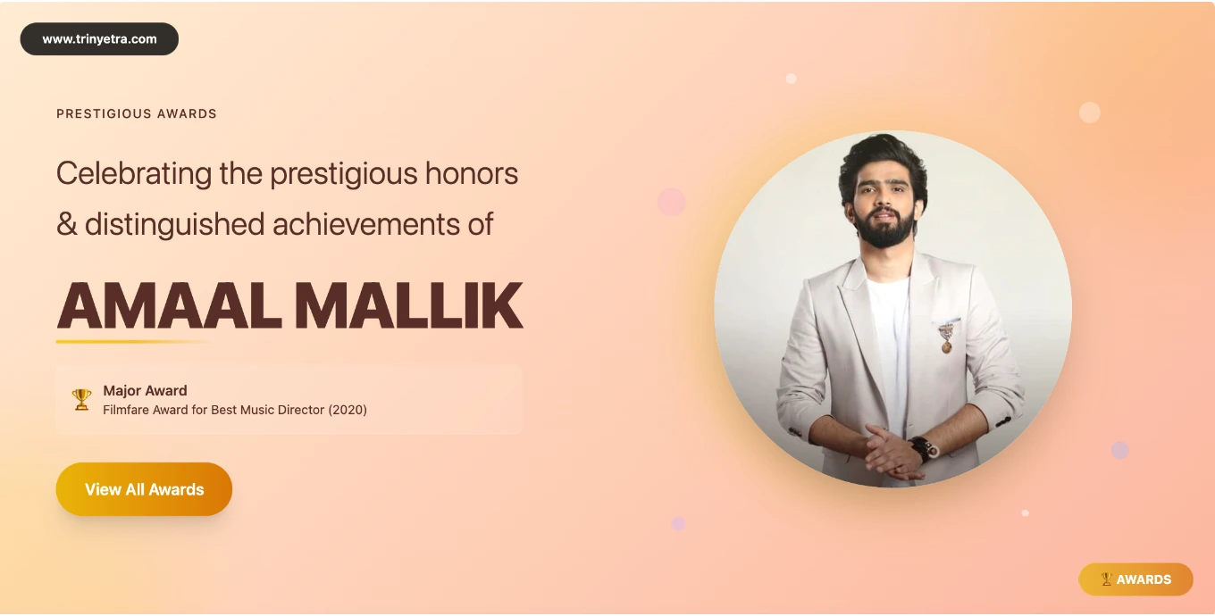 Amaal Mallik Awards Photo