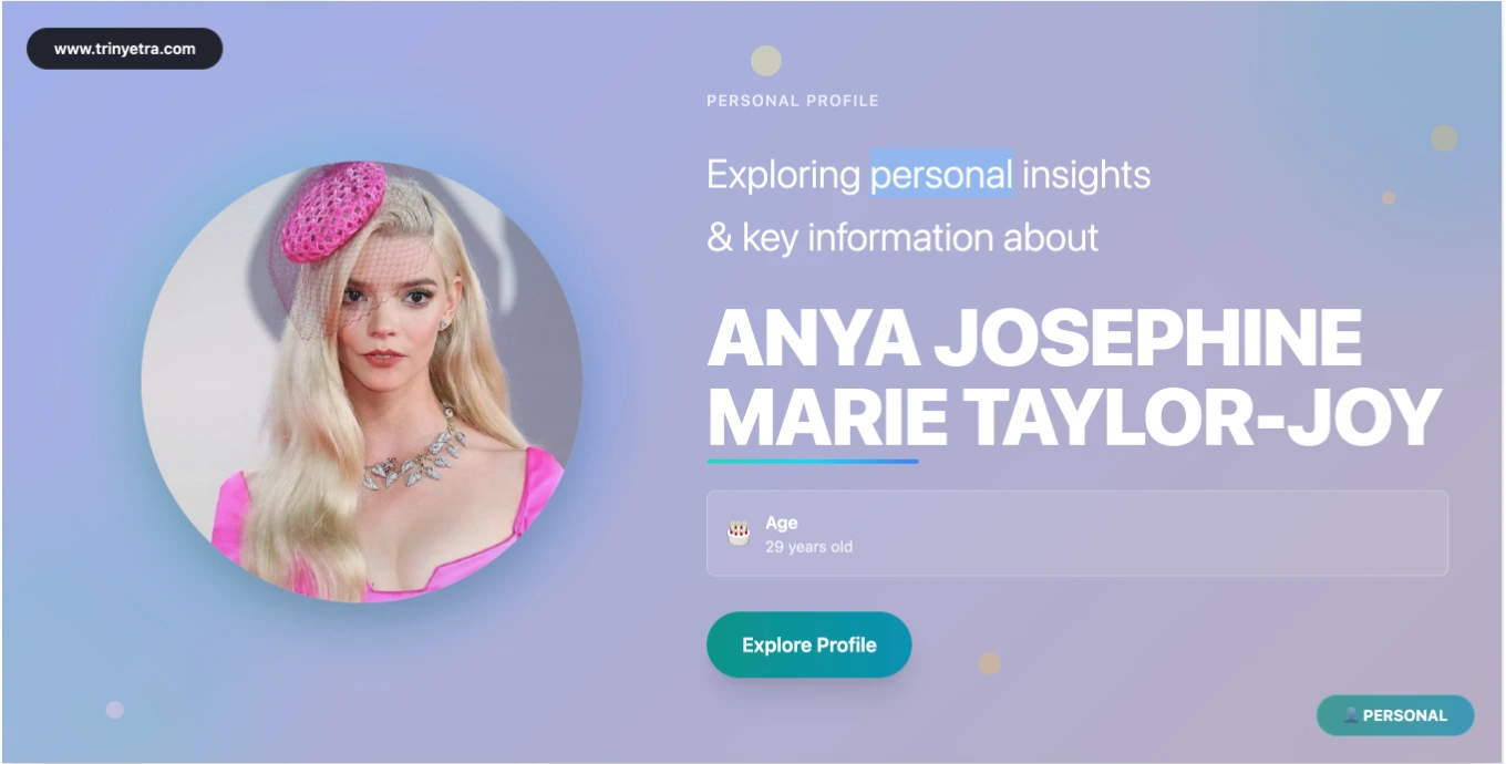 Anya Taylor-Joy Biography Photo 2025