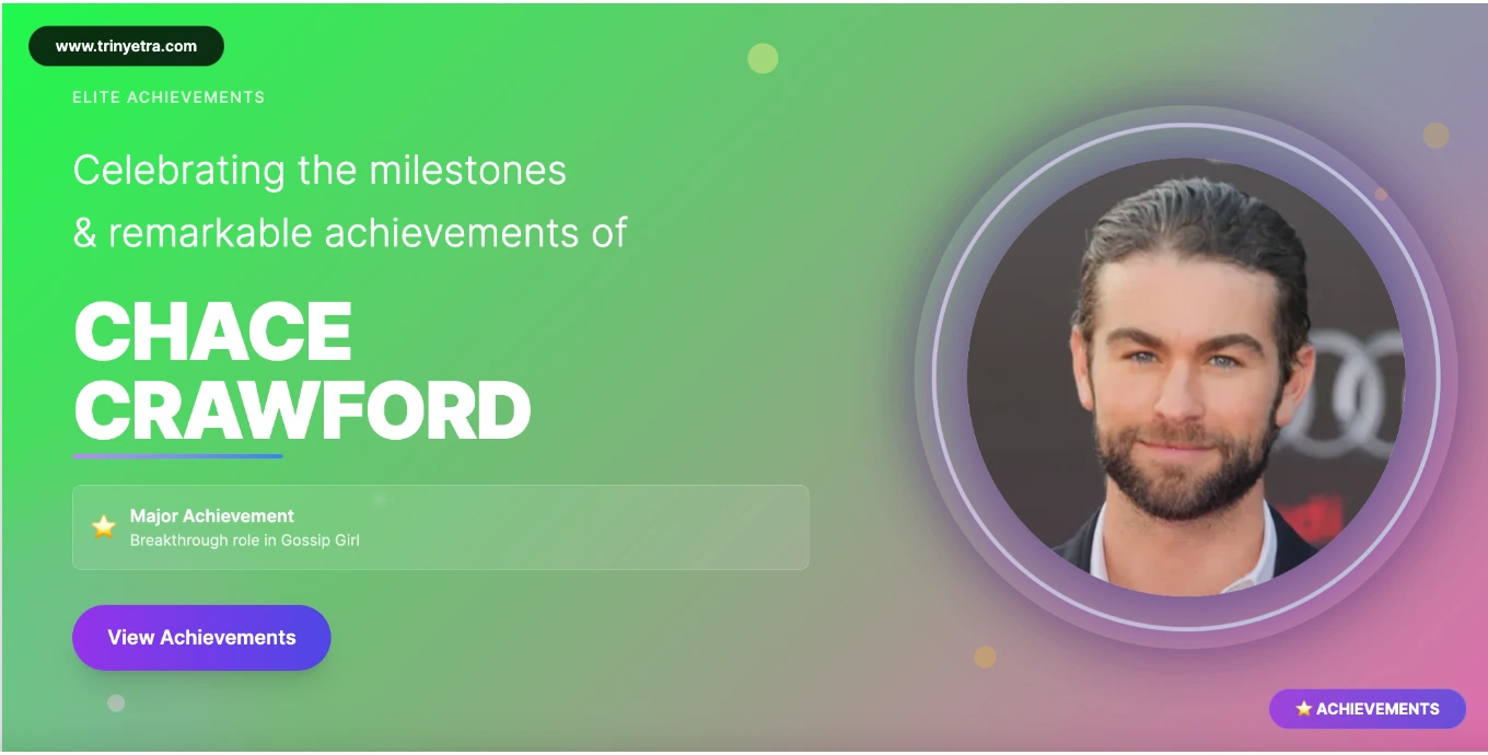 Chace Crawford Career Success Photo