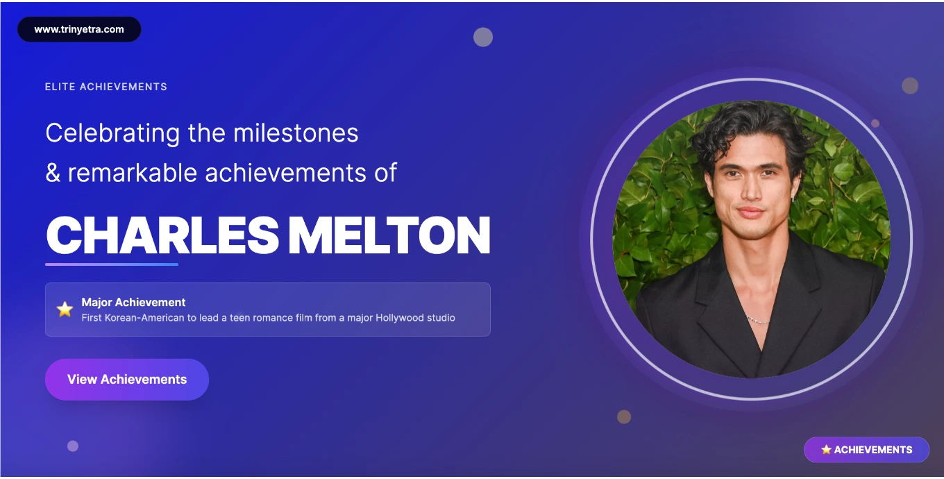 Charles Melton Career Success Photo