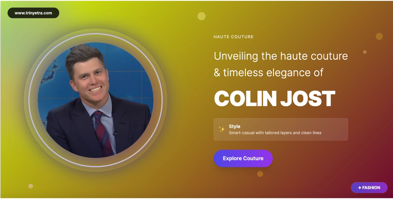 Colin Jost Fashion Style Photo