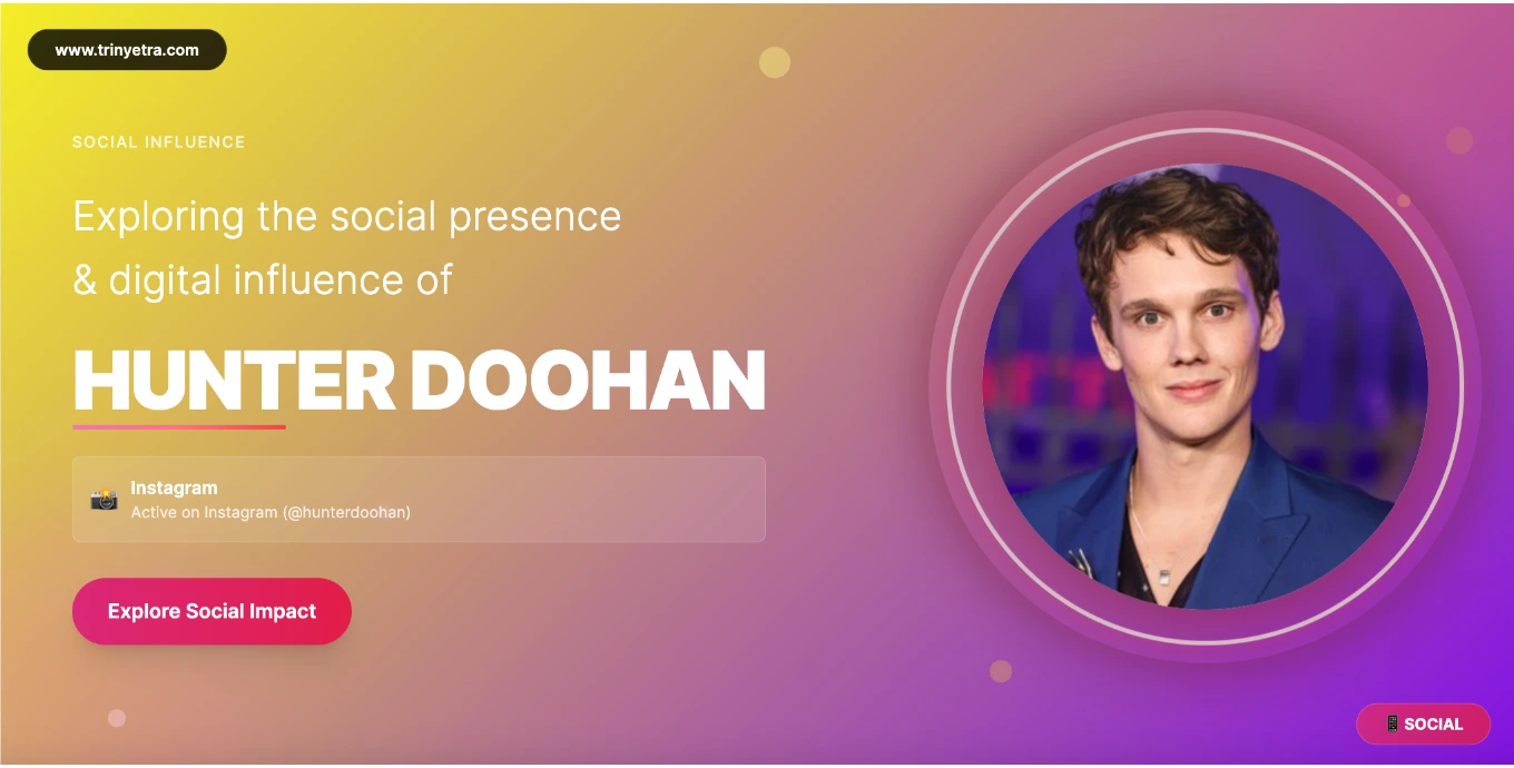 Hunter Doohan Social Photo