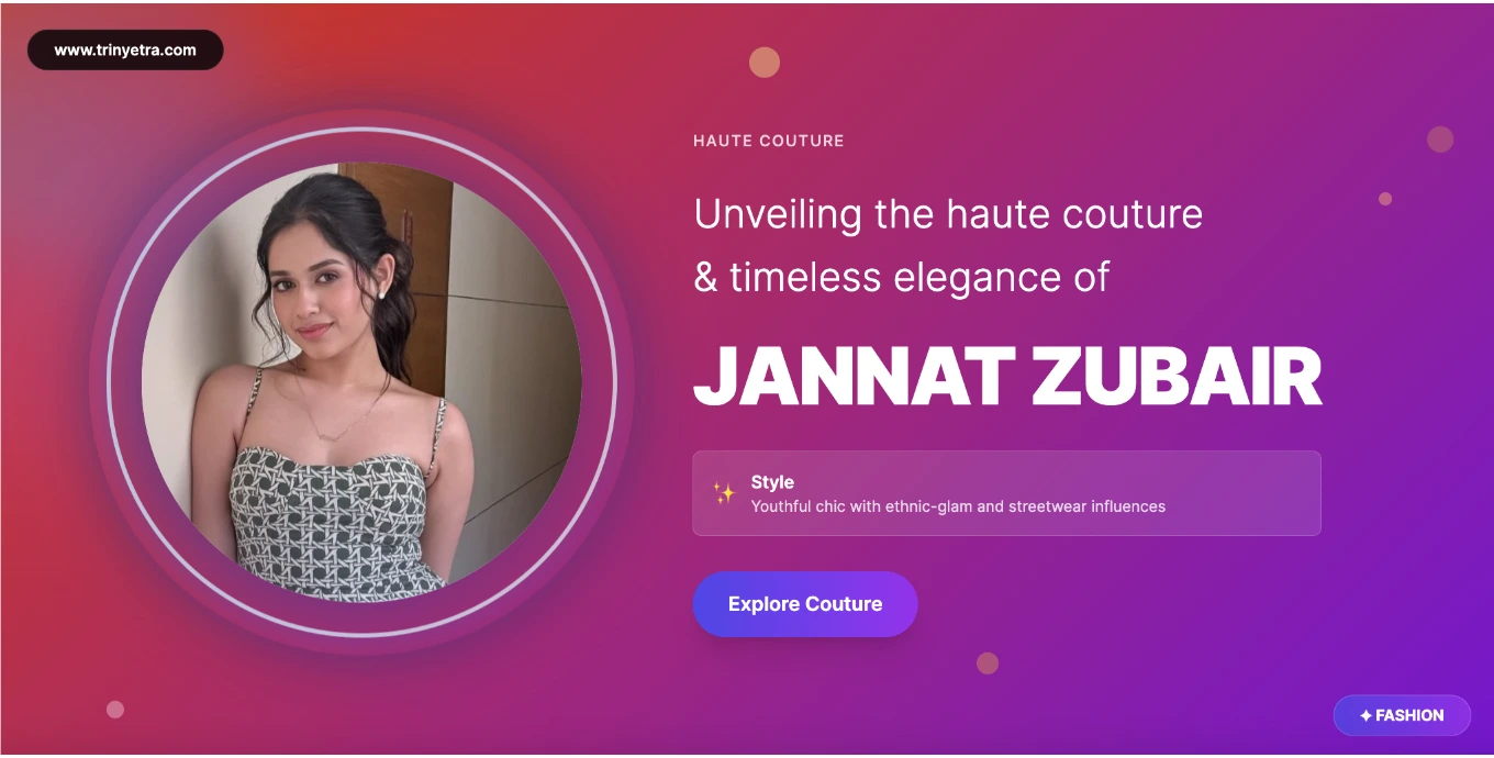 Jannat Zubair Fashion Style Photo