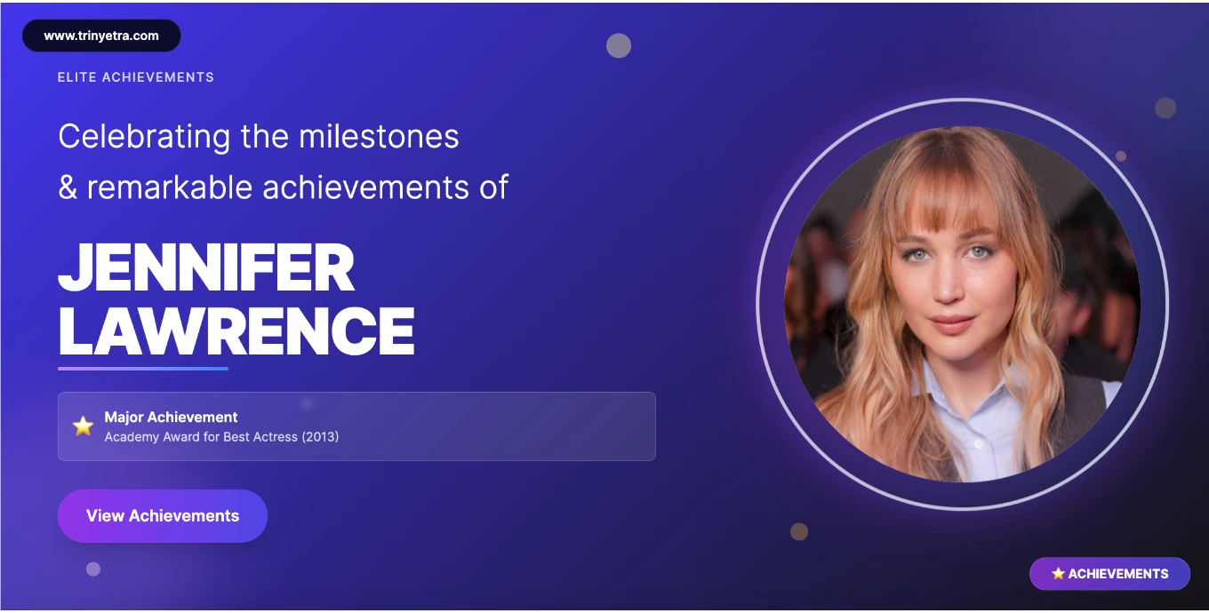 Jennifer Lawrence Career Success Photo