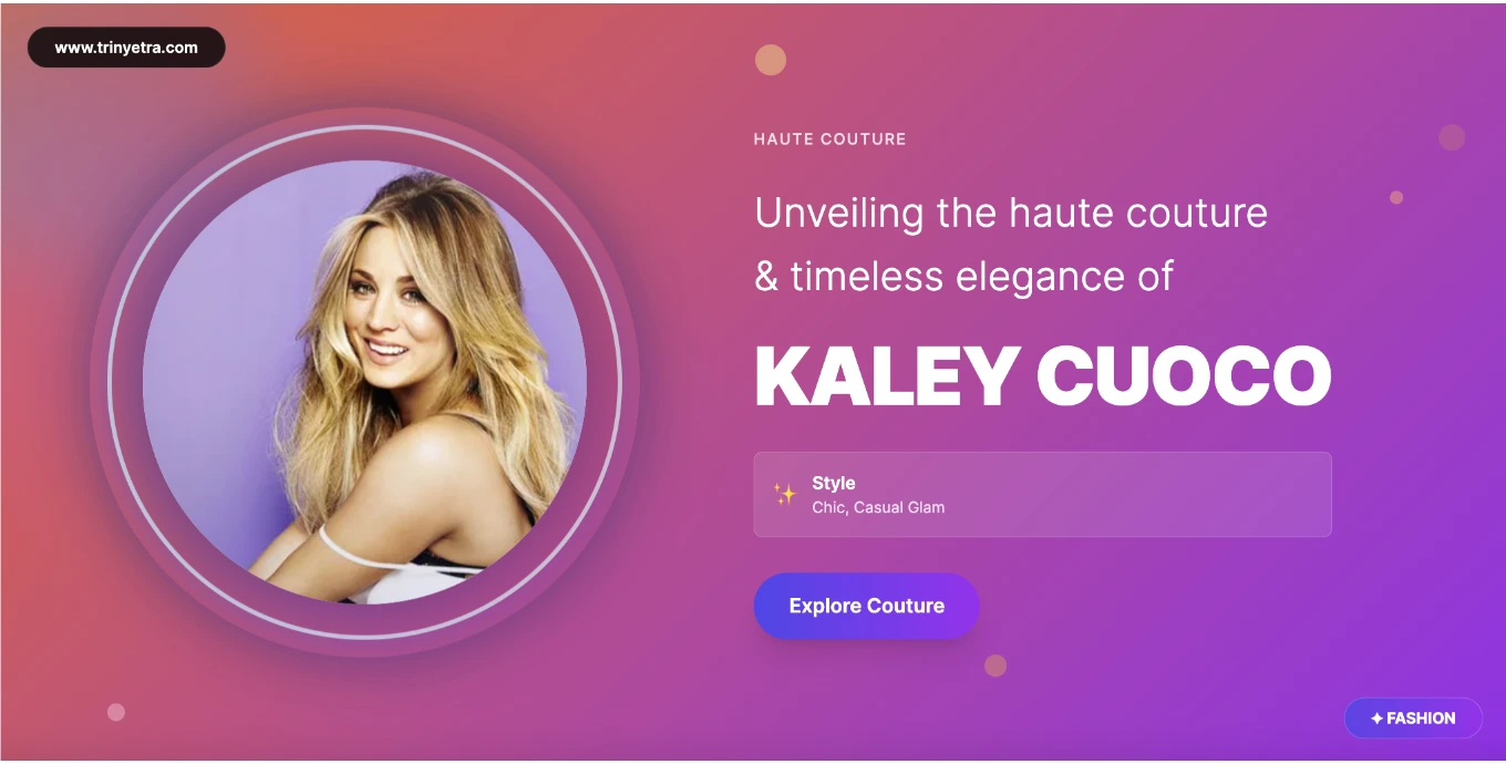 Kaley Cuoco Fashion Photo