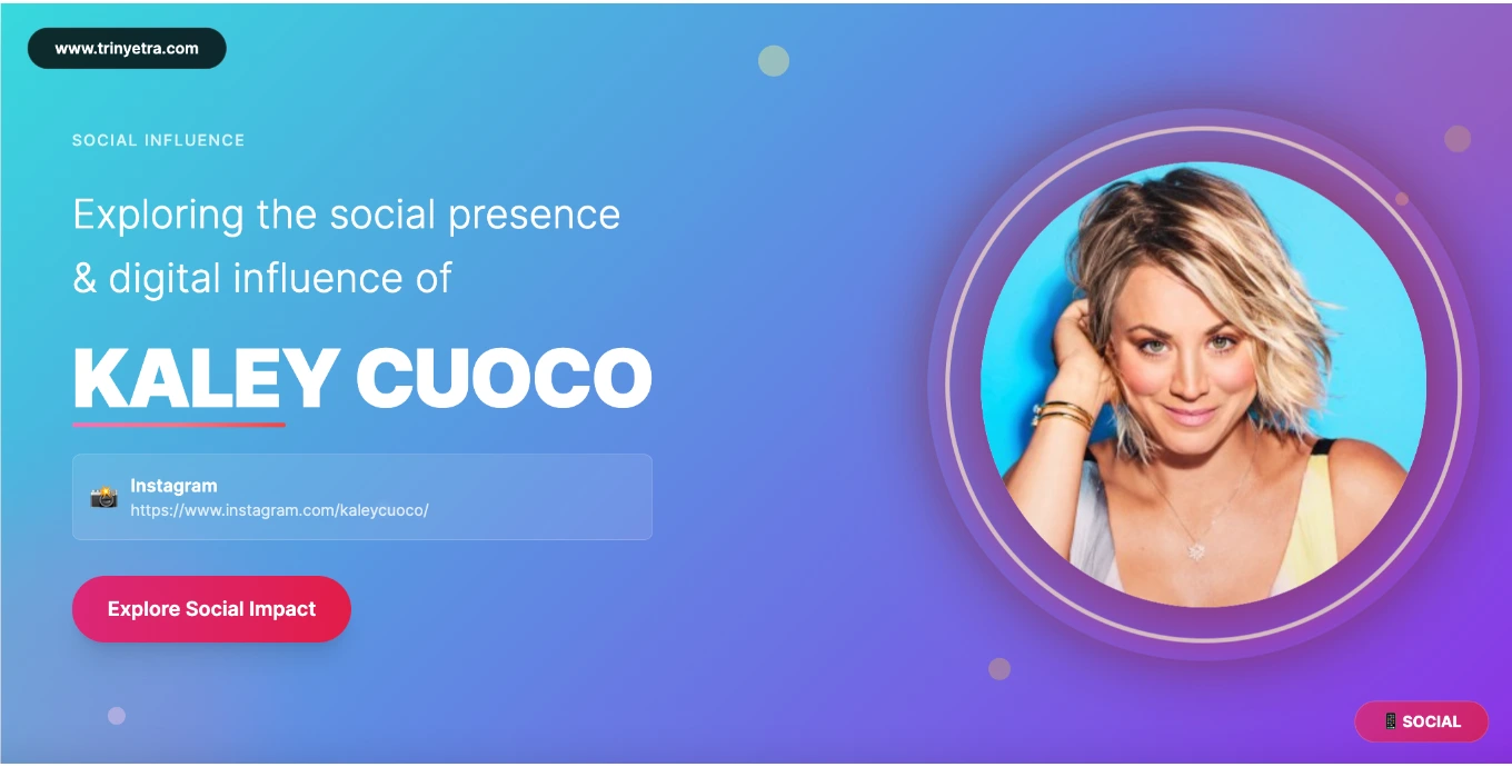 Kaley Cuoco Social Photo