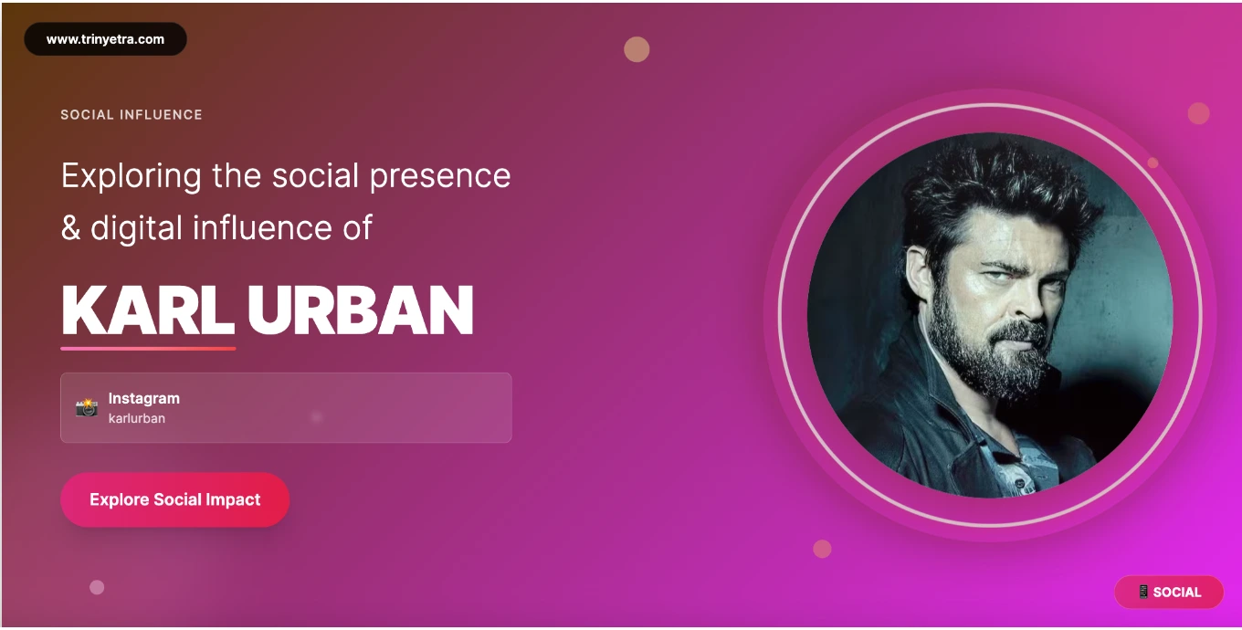 Karl Urban Social Photo