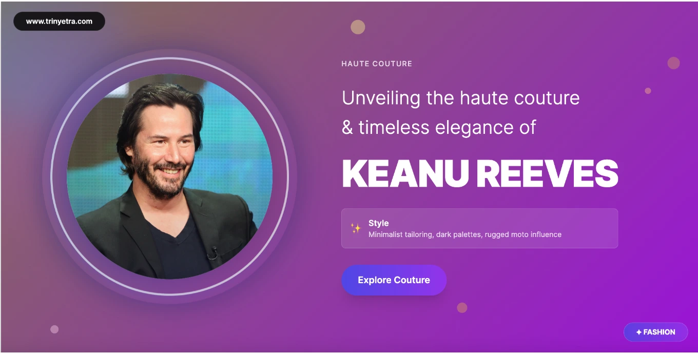 Keanu Reeves Fashion Style Photo
