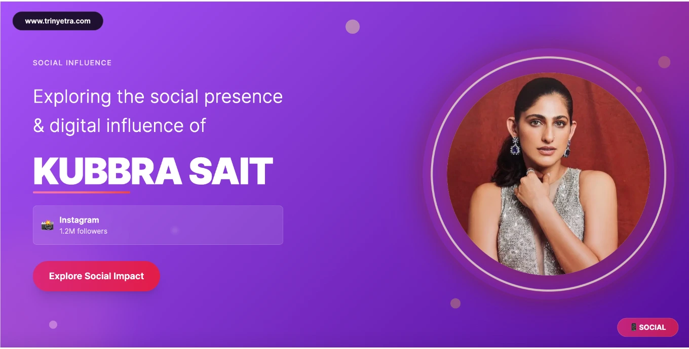 Kubbra Sait Social Photo