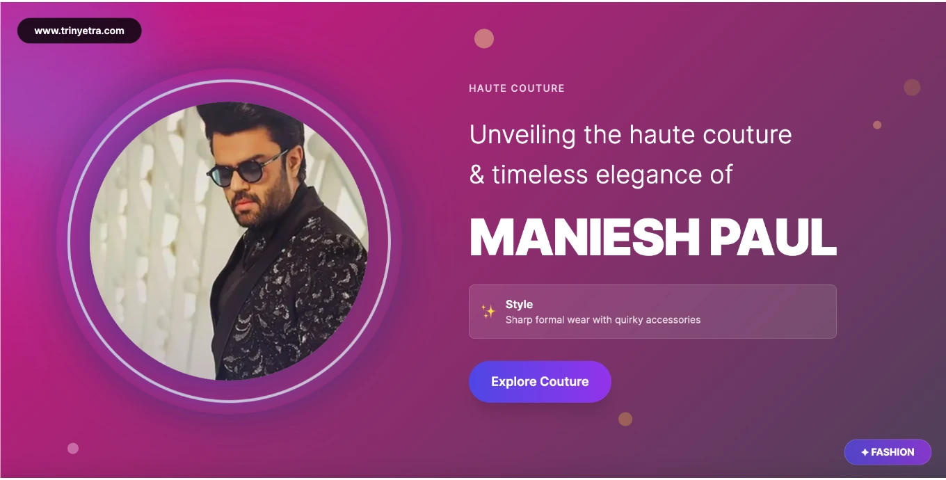 Maniesh Paul Fashion Style Photo