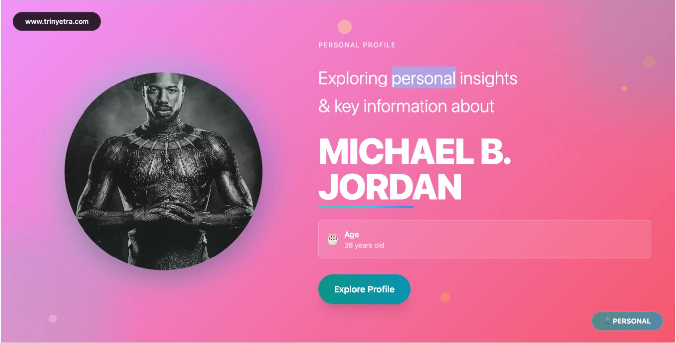 Michael B. Jordan All Personal Details at Trinyetra