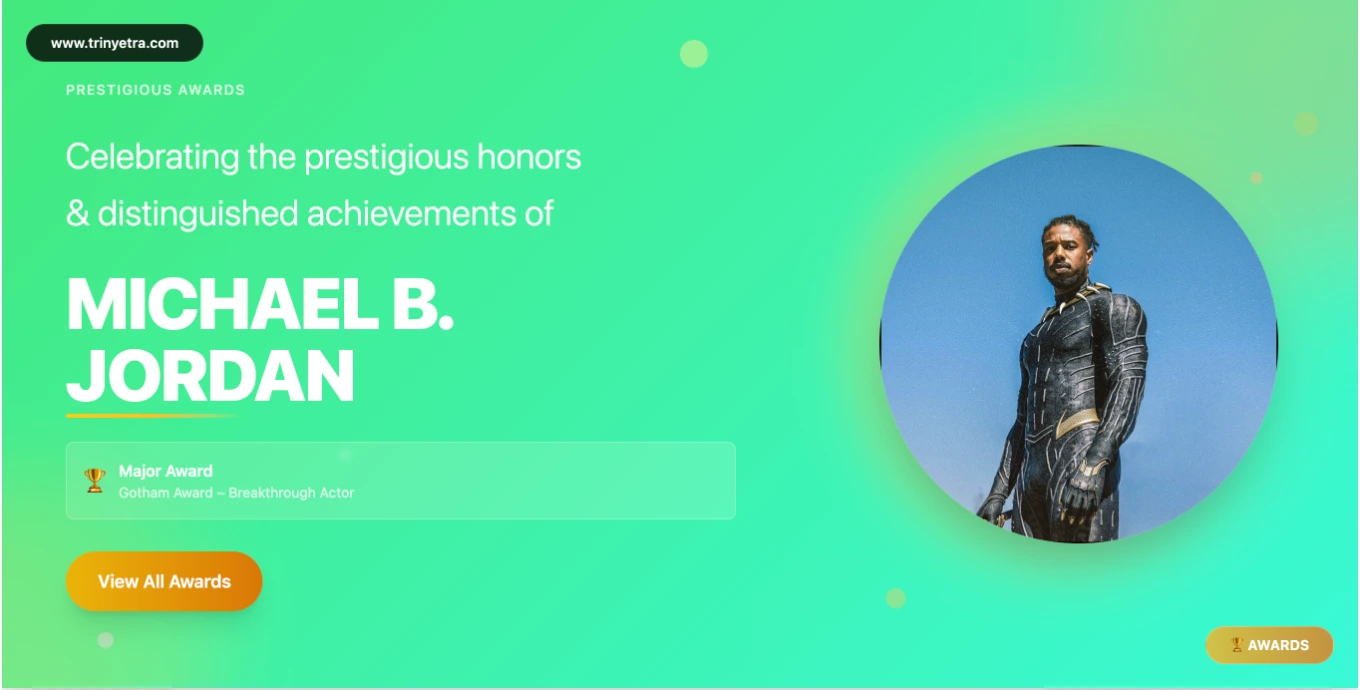 Michael B. Jordan Awards Moments