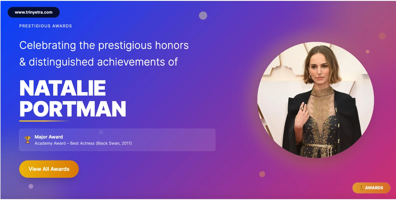 Natalie Portman Awards  Photo