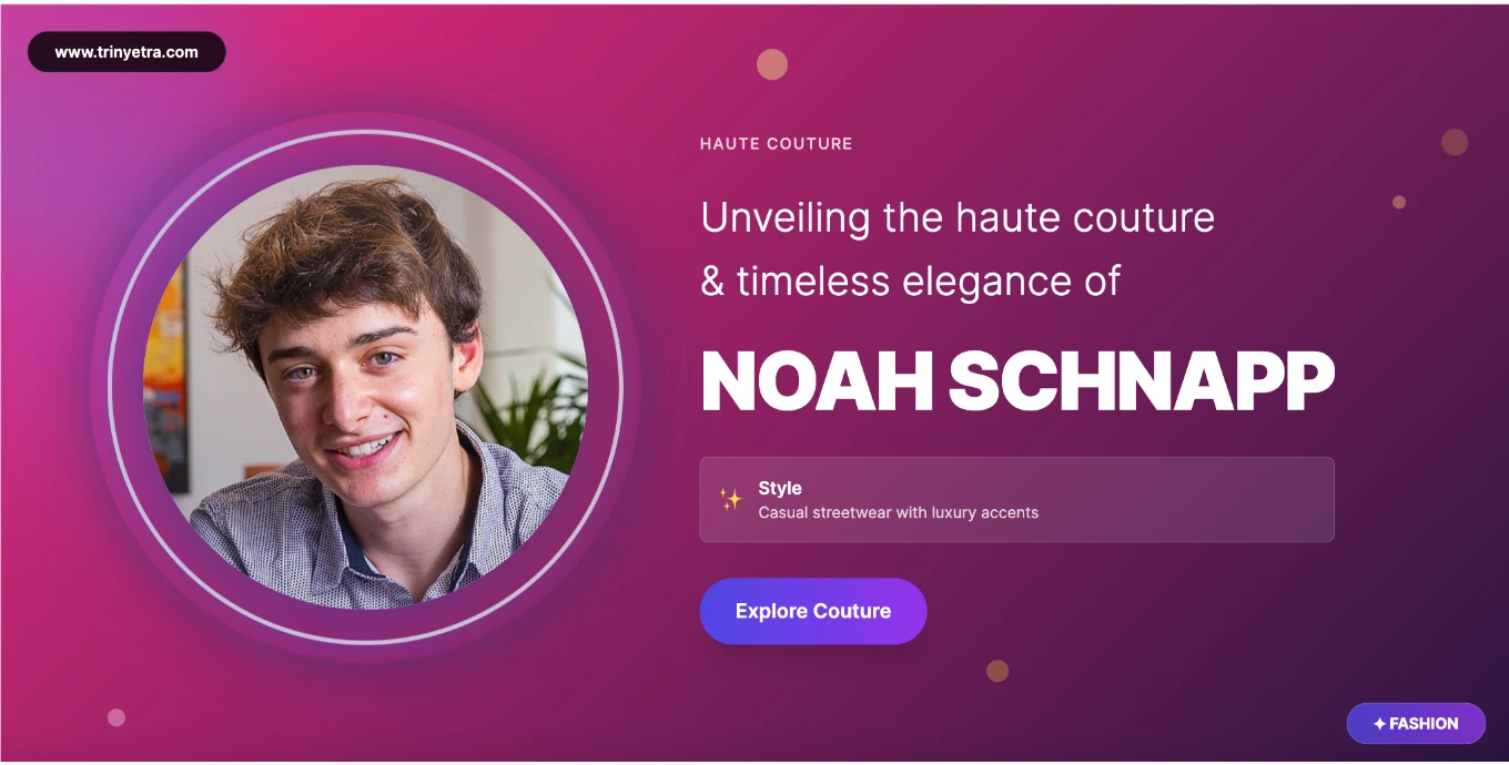 Noah Schnapp Fashion Style Photo