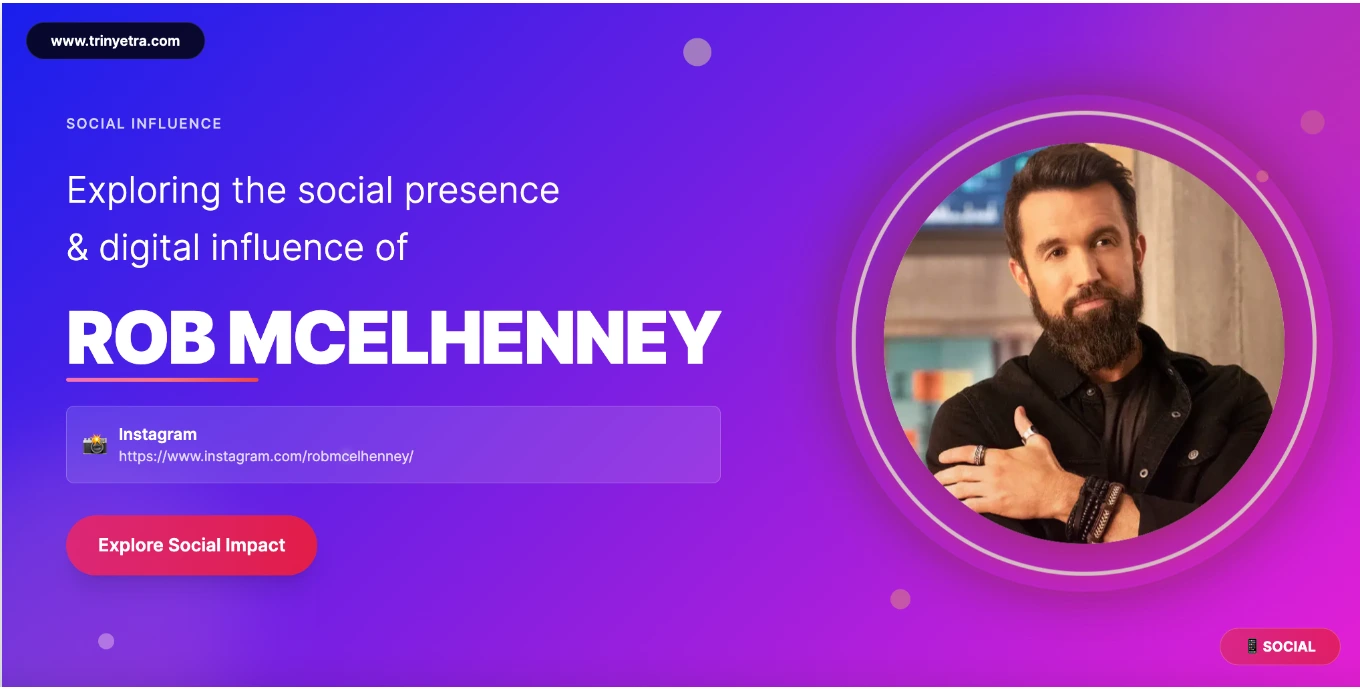 Rob McElhenney Social Photo