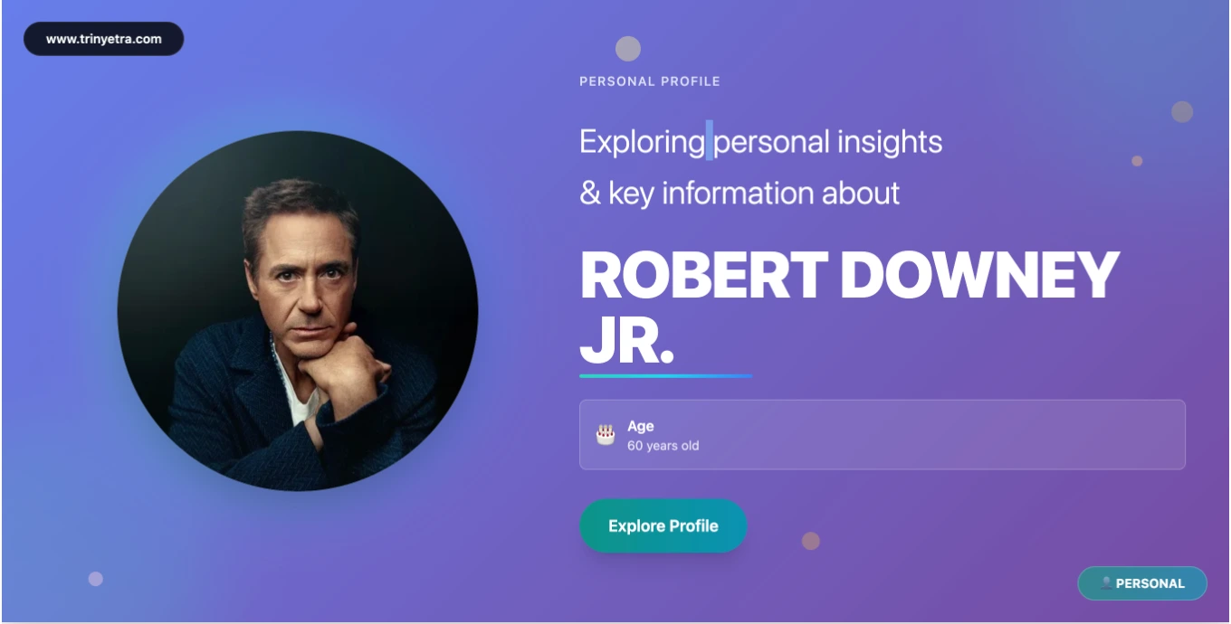 Robert Downey Jr. Biography Photo 2025
