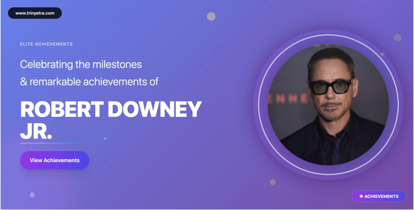 Robert Downey Jr. Fun Facts Photo