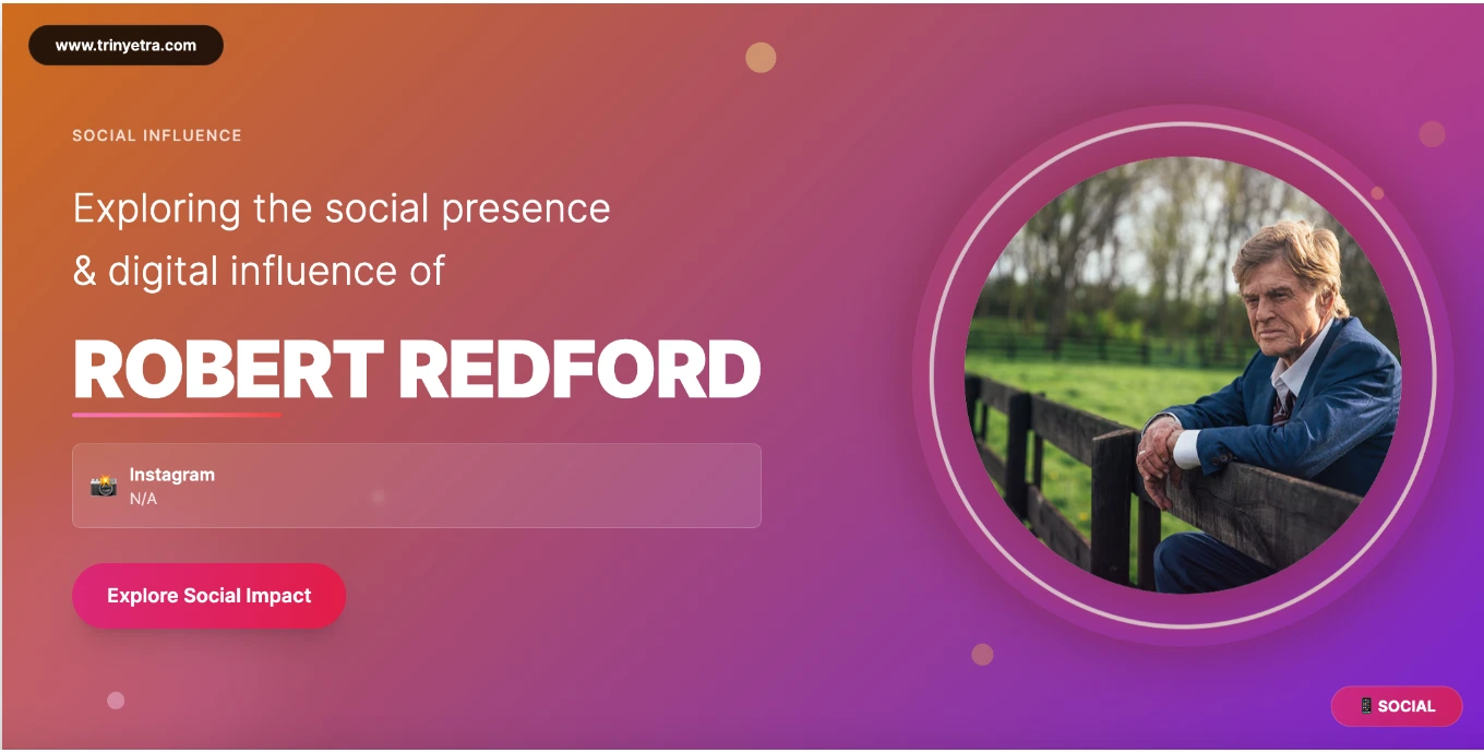 Robert Redford Social Photo