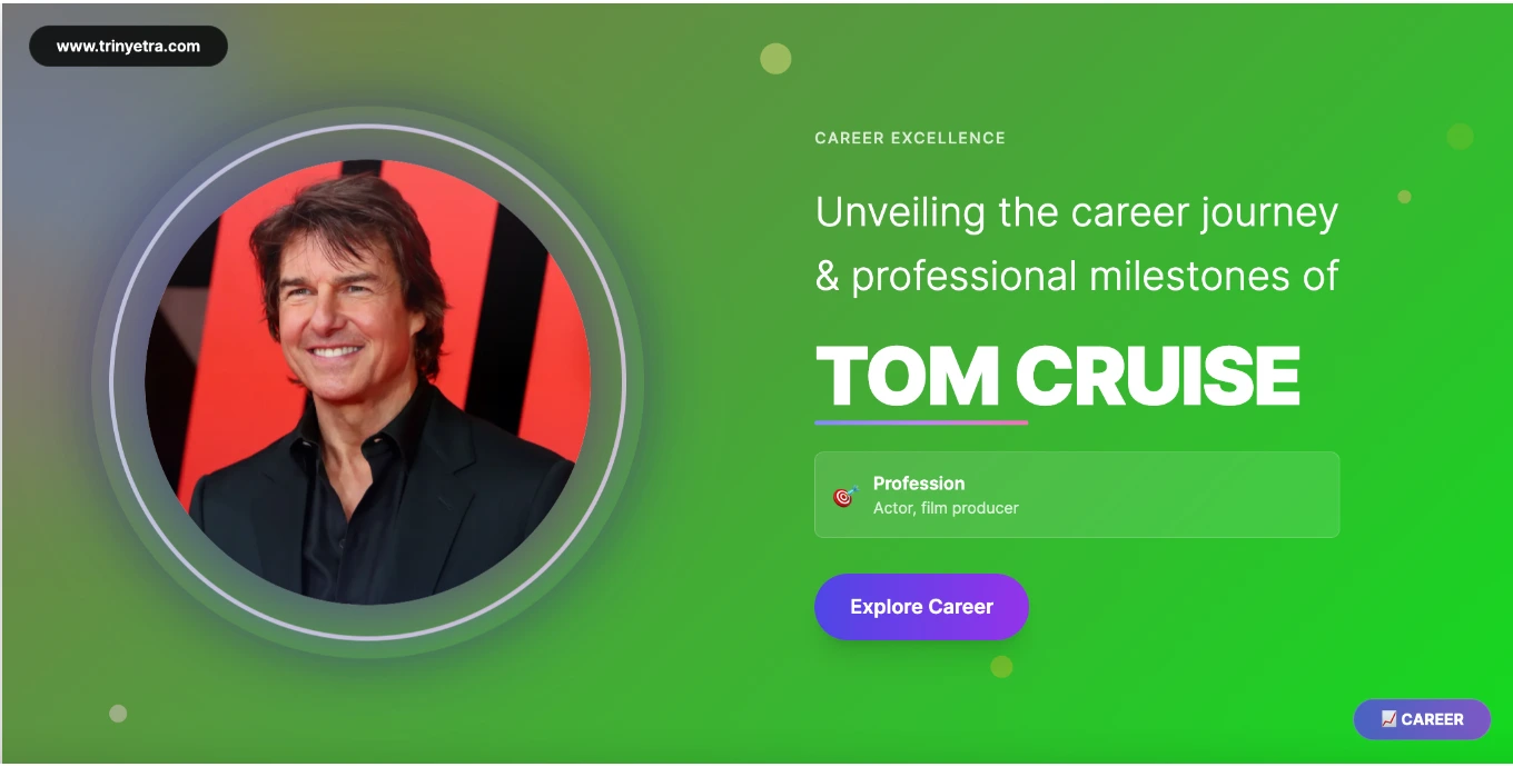 Tom Cruise Career Success Photo