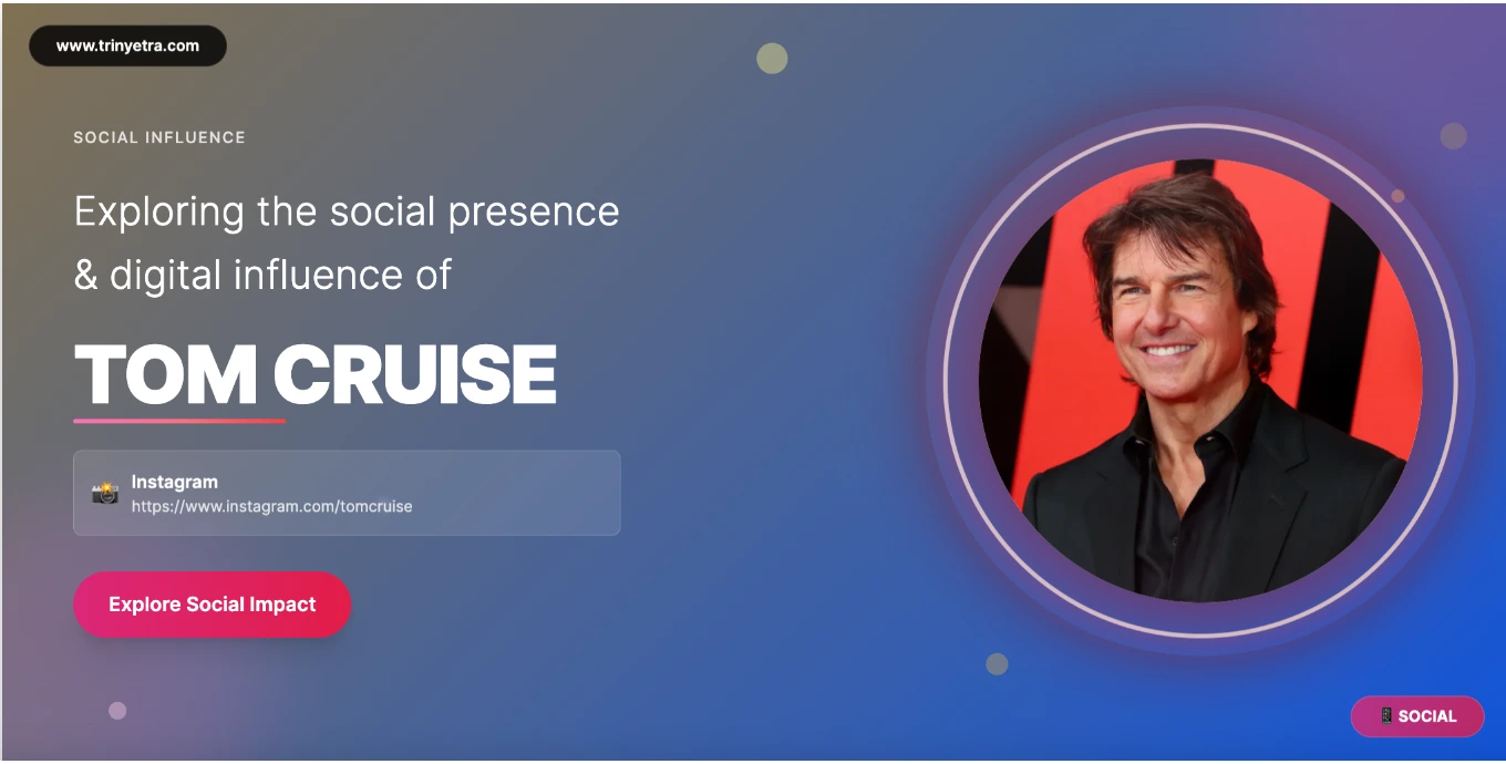 Tom Cruise Social Photo