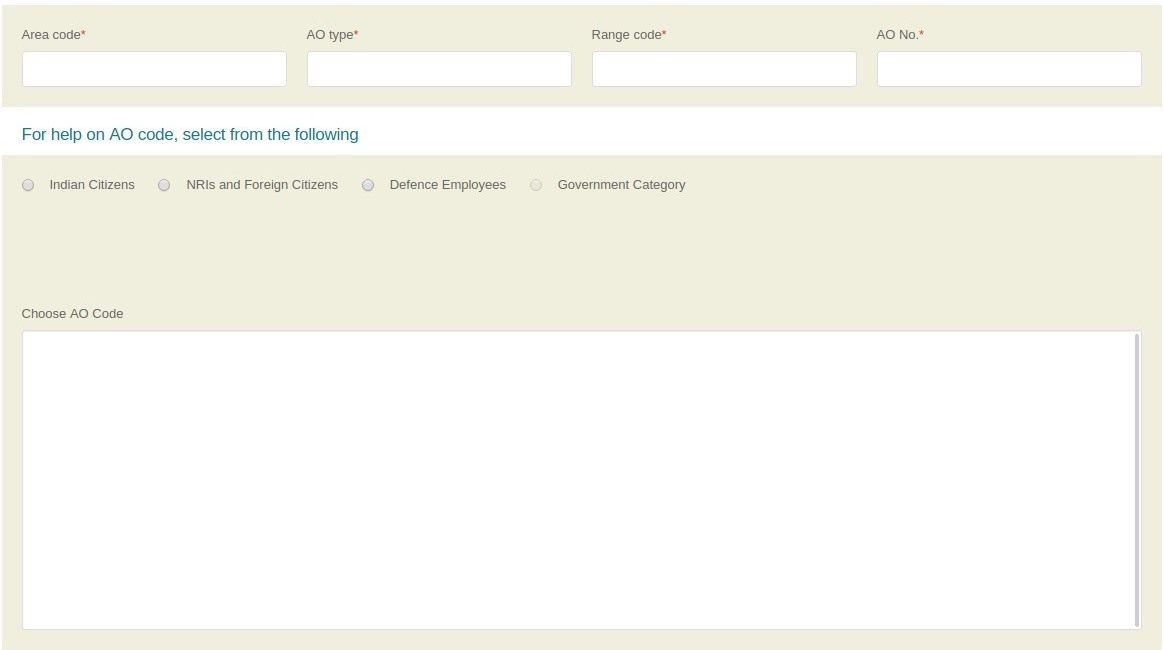 AO (Assessing Officer) Details - Pan Card: How To Apply For Pan Card | Step7