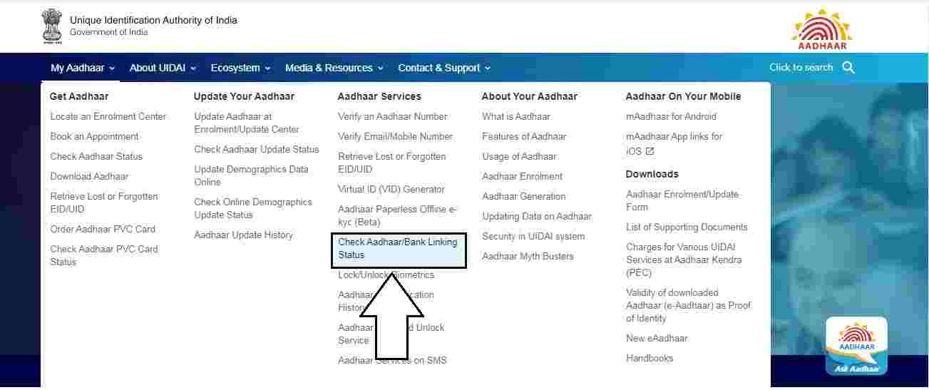 Aadhar Card: How To Check Aadhaar Linked To Bank Account